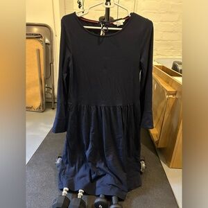 Boden size 6 drop waist navy dress like new